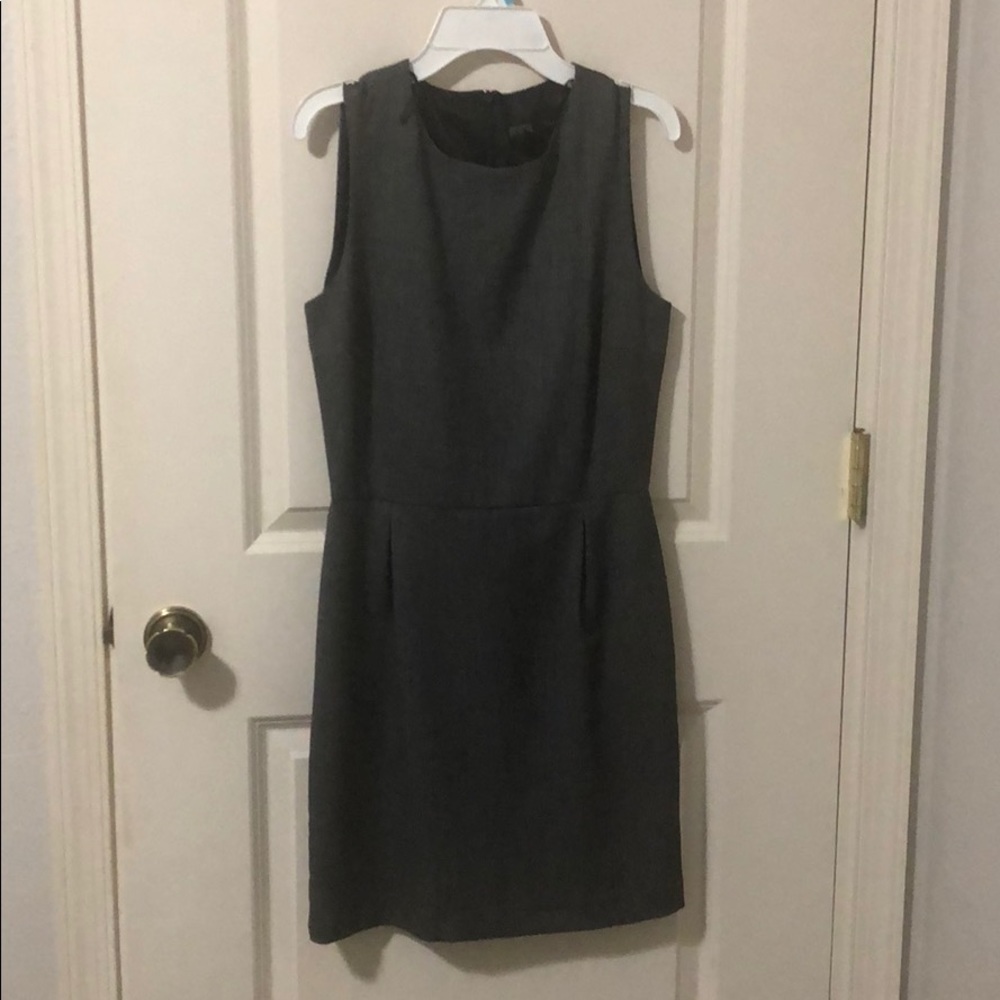 Very casual black and white dress.